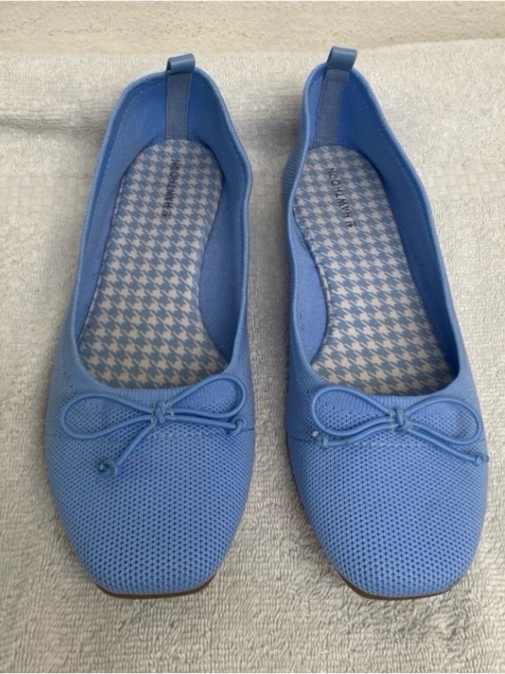 41 Hawthorn Women's Periwinkle Mesh Knit Ballet Flats Size 9 Classic Balletcore